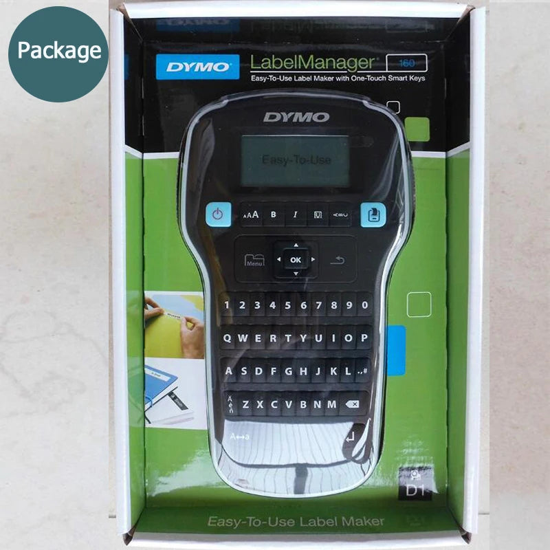 DYMO LM-160 Portable Label Maker – D1 Tape 6mm 9mm 12mm
