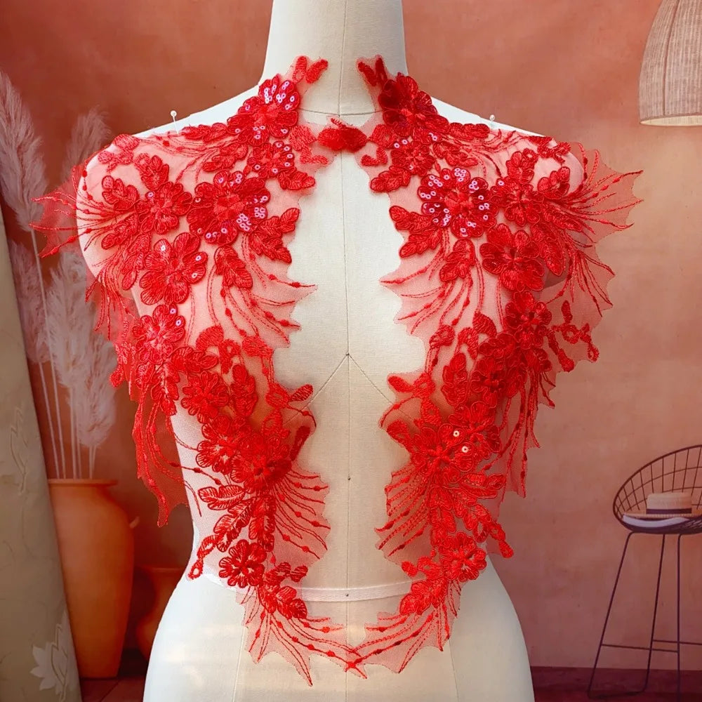 Polyester Embroidery Flower Patch – Floral Garment Appliqué