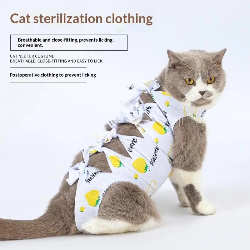 Cat Recovery Suit – Anti-Licking Wound Protective Clothing