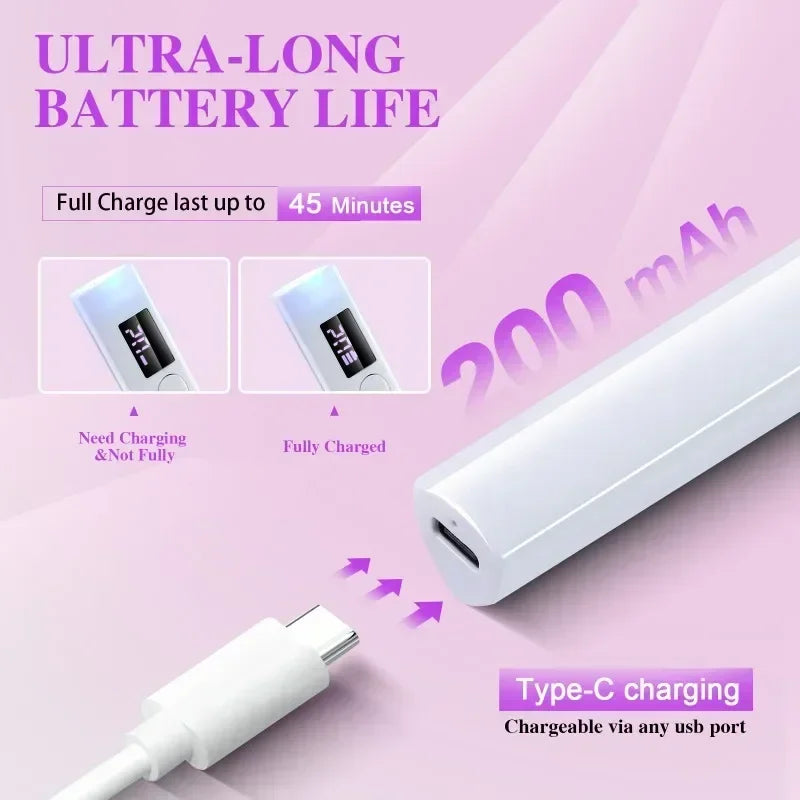 Nixie Portable UV Nail Lamp Cordless LED Gel Curing Light USB UV Gel Nail Lamp Nixie