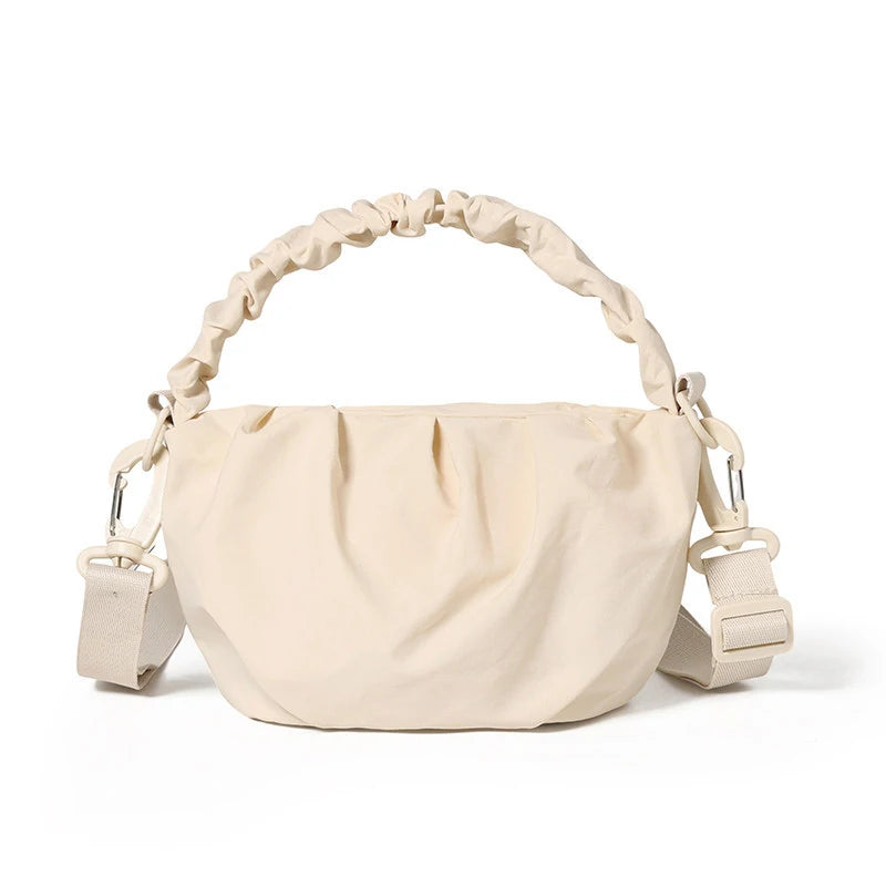 Korean Nylon Crossbody Bag – Pleated Unisex Shoulder Bag Crossbody Shoulder Bag Nixie