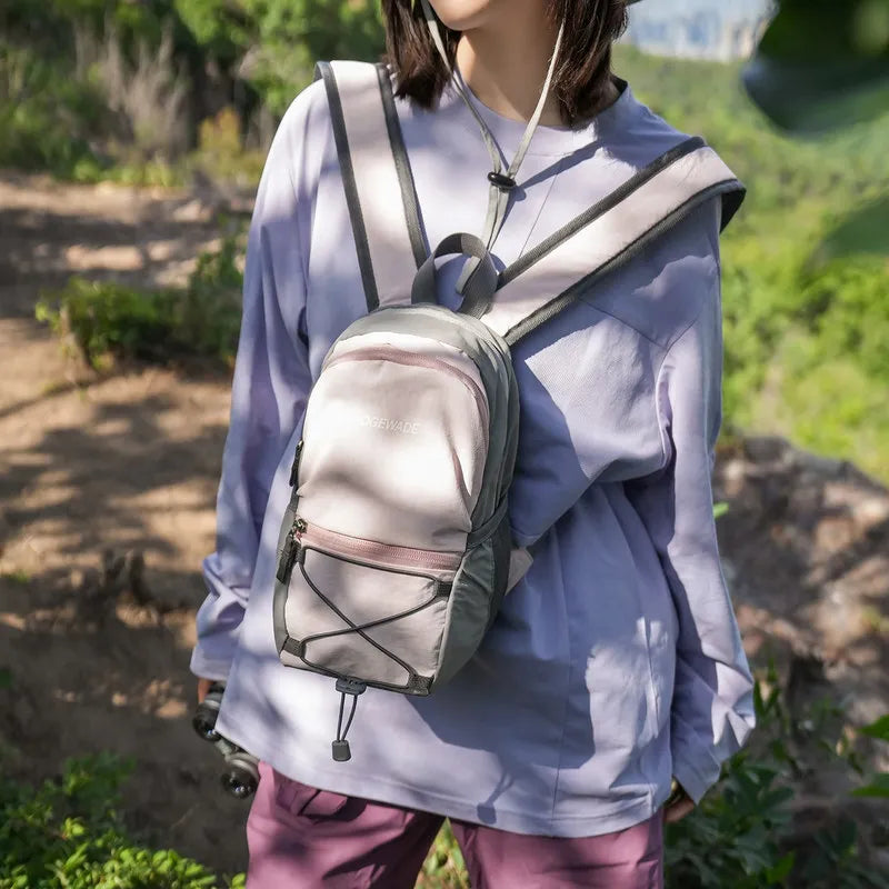 Nixie Color-Block Mini Backpack – Lightweight Hiking Travel Bag Mini Backpack Nixie