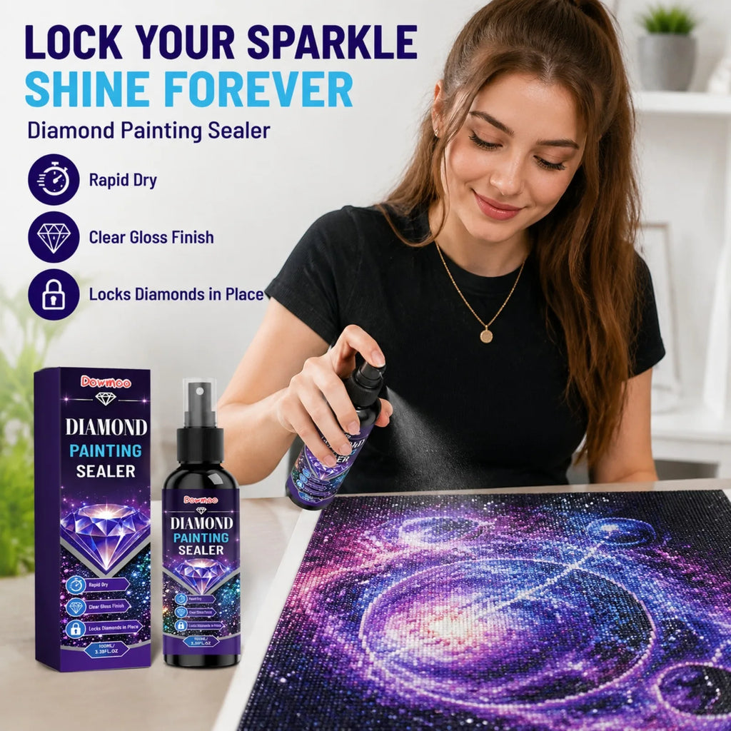 Diamond Painting Sealer Spray – Rapid Dry Clear Gloss Finish Craft Sealer Spray Nixie