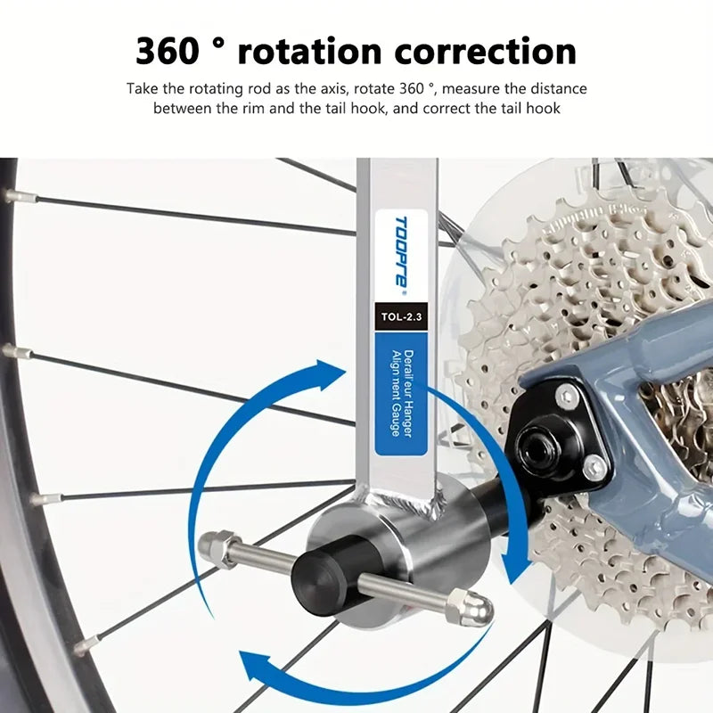 TOOPRE Bike Derailleur Hanger Alignment Tool | Repair Kit Bike Alignment Tool Nixie