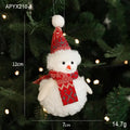 Christmas Plush Snowman Hanging Ornament | Tree Pendant Christmas Tree Ornament Nixie A1