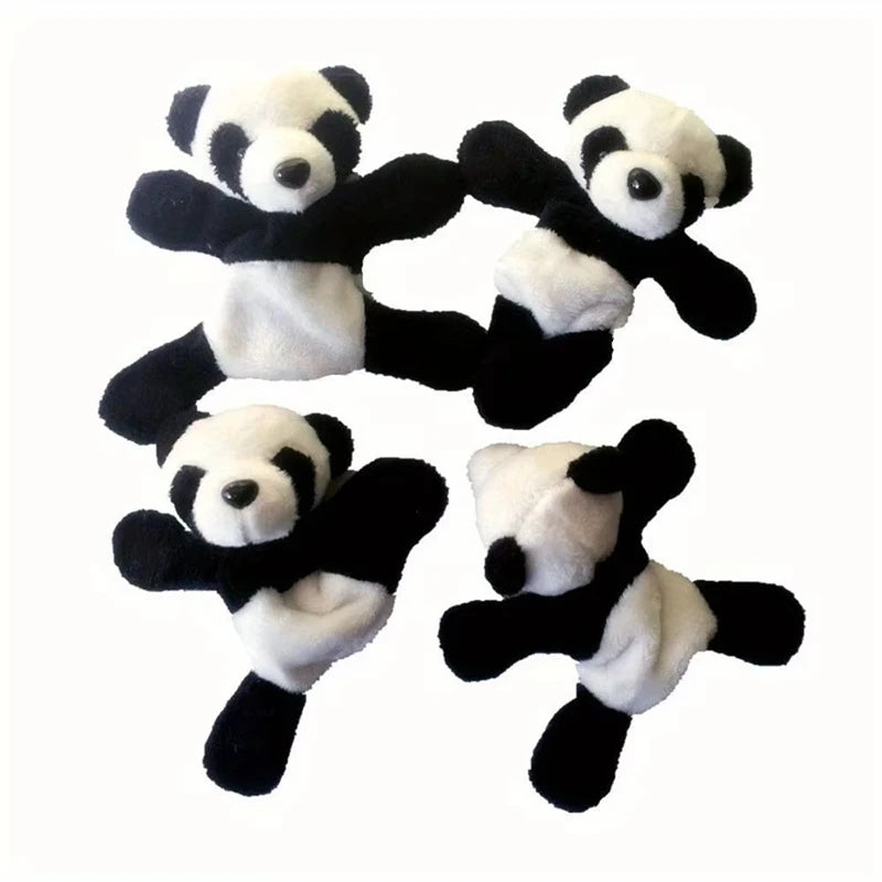 Cute Plush Panda Fridge Magnet – Soft Oval Fabric Refrigerator Decor Fridge Magnet Nixie