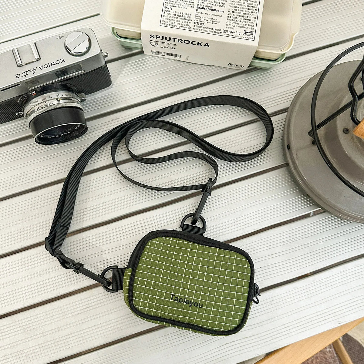 Nixie Lightweight Crossbody Bag – Unisex Nylon Shoulder Bag Crossbody Shoulder Bag Nixie Green