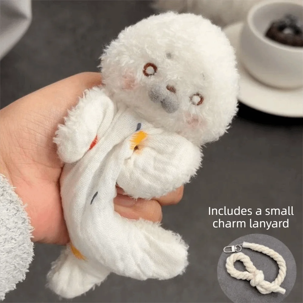 Cute Seal Plush Bean Bag Hanging Rope Doll – Squishy Gift Plush Bean Bag Toy Nixie
