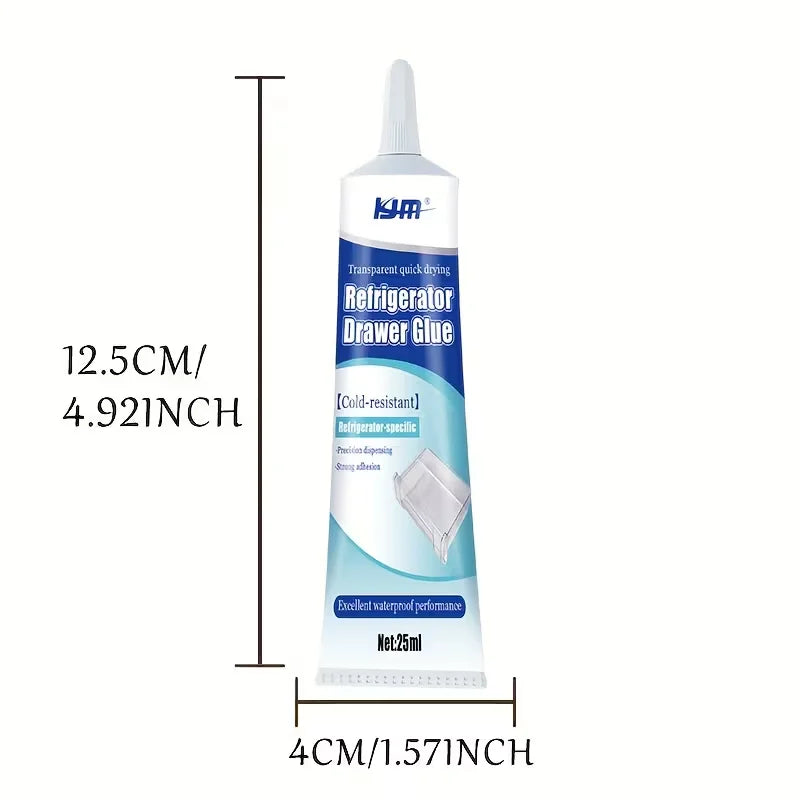 Refrigerator Repair Glue 25ML – Waterproof Cold Resistant Adhesive Repair Adhesive Nixie 25ML