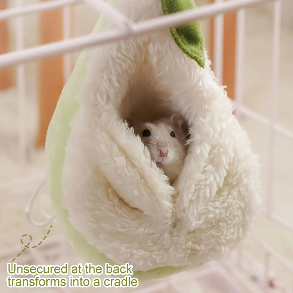 Pear-Shaped Hamster Hanging Bed | Small Pet Habitat Nest