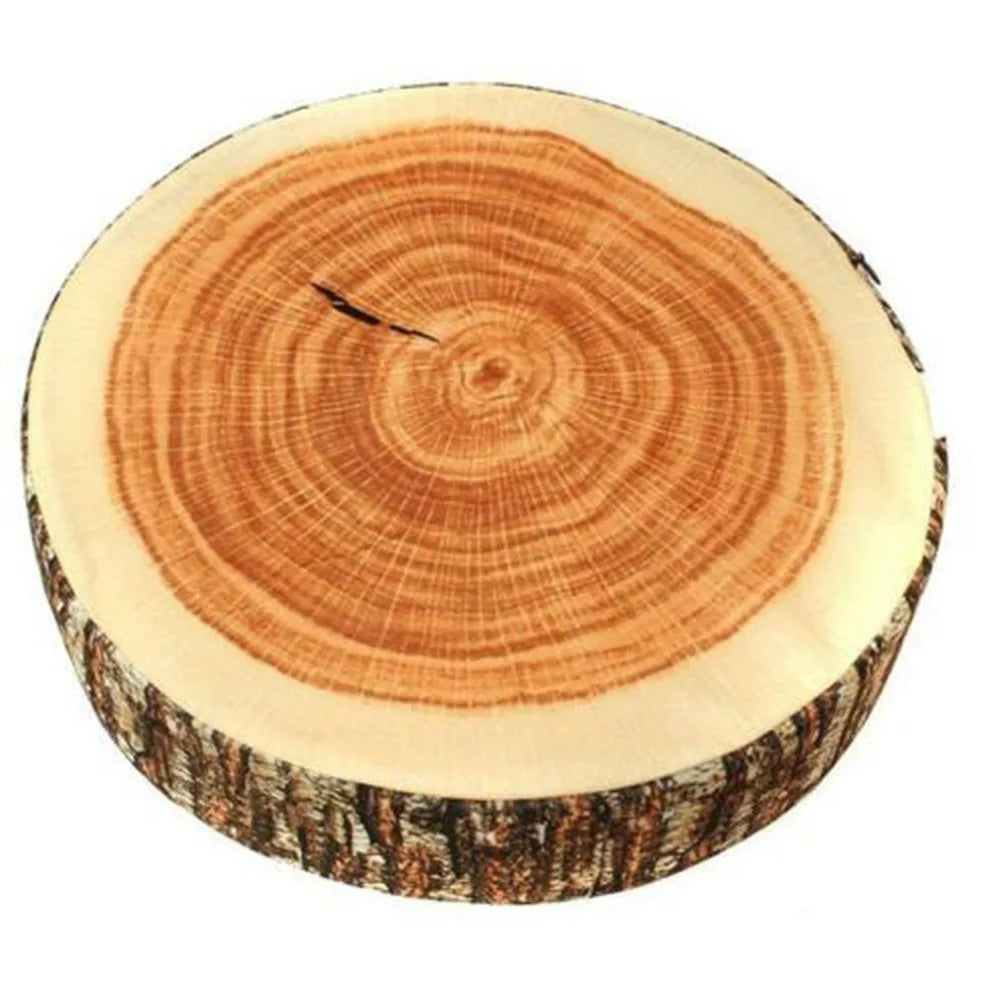 Convertible Tree Log Pillow – Realistic Wood Grain Floor Cushion Decorative Floor Cushion Nixie 2