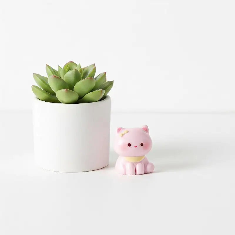 6pcs Miniature Cat Figurines Resin Micro Landscape Ornaments Miniature Figurine Set Nixie