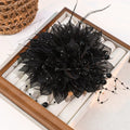 3D Organza Pearl Flower Patch – Handmade DIY Sewing Decal Embroidery Flower Patch Nixie Black