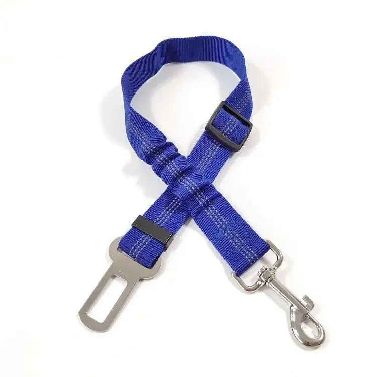 Reflective Dog Car Seat Belt – Adjustable Pet Safety Harness Dog Car Harness Nixie blue