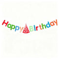Happy Birthday Banner Colorful Hat Garland Party Decoration Set Party Banner Set Nixie A4