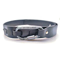 PU Leather Carabiner Buckle Belt – Unisex Adjustable Jeans Belt Fashion Buckle Belt Nixie Black