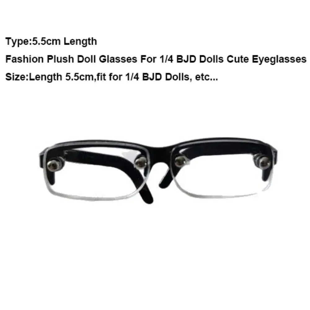 5.5cm Mini Metal Eyeglasses for 1/4 BJD Dolls | Fashion Glasses Doll Accessories Nixie