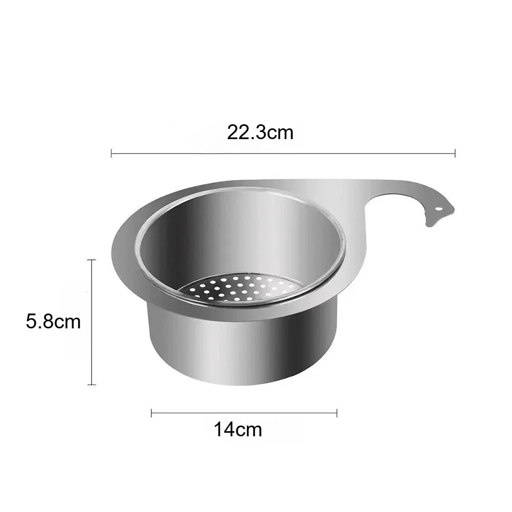 Steel Swan Sink Strainer – Heavy Duty Stainless Drain Basket Sink Drain Strainer Nixie