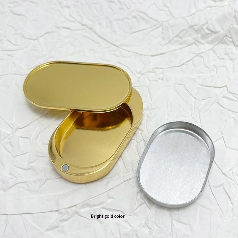 Moon Shaped Zinc Alloy Slide Lid Balm Container – Travel Tin