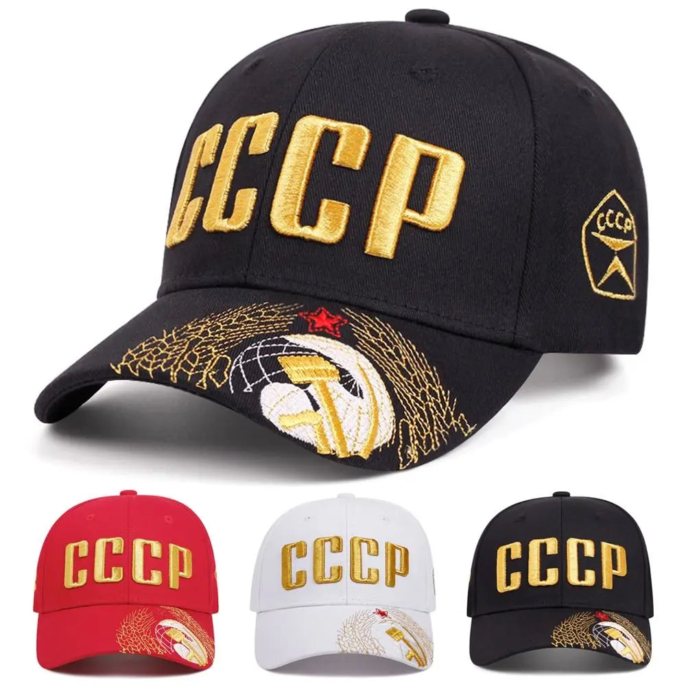 CCCP Embroidered Cotton Snapback Baseball Cap – Unisex