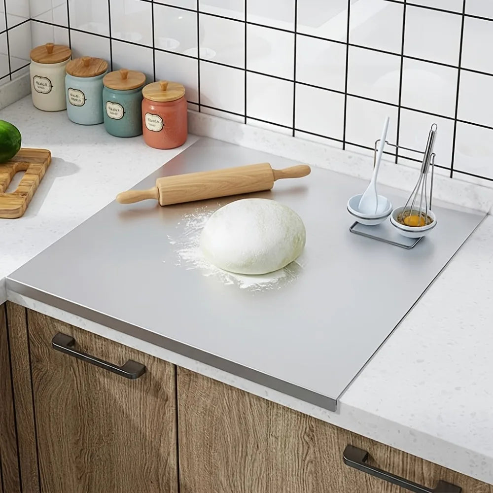 Large Stainless Steel Pastry Board – Non-Slip Baking Mat Pastry Board Nixie