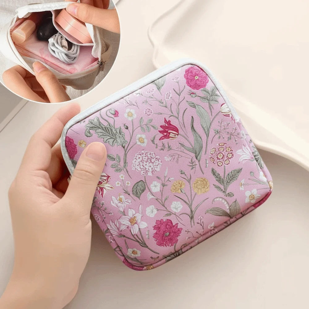 Zipper Pouch Sanitary Pads Bag Multipurpose Travel Coin Purse