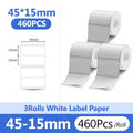Niimbot 3-Roll White Waterproof Thermal Label Tape B1 B21 B31 B203 Thermal Label Tape Nixie 3Rolls 45x15mm