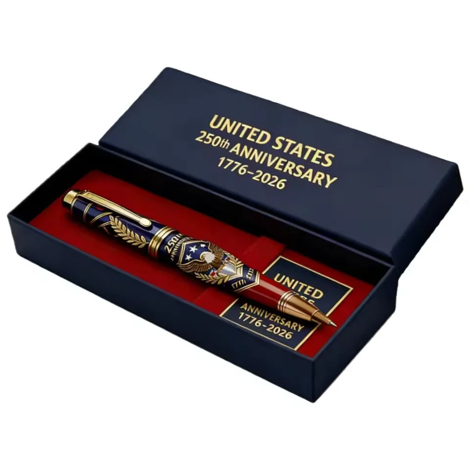 250th Anniversary Patriotic Commemorative Pen 1776–2026 Gift Commemorative Ballpoint Pen Nixie