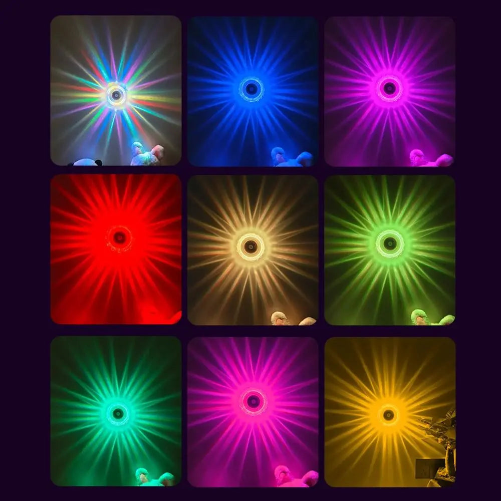 16-Color RGB Motion Sensor Night Light USB Rechargeable Ambient Night Light Nixie