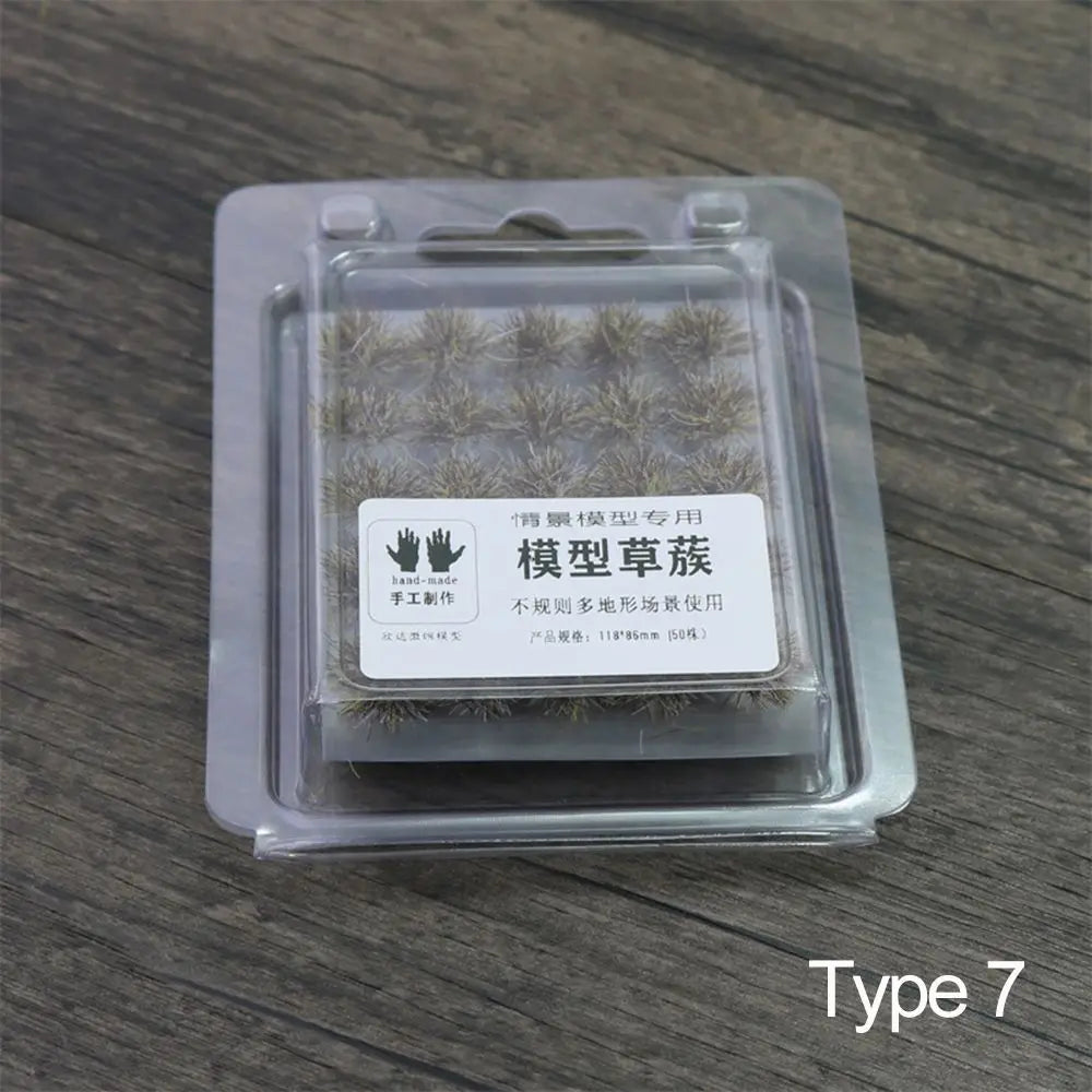 50PCS 5mm Miniature Grass Tufts – Model Railway Scenery & Diorama Miniature Scenery Tufts Nixie type 7