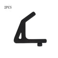 2pcs Heavy Duty Storage Hooks for 10.3mm Aperture Shelves Shelf Storage Hooks Nixie black-2PCS