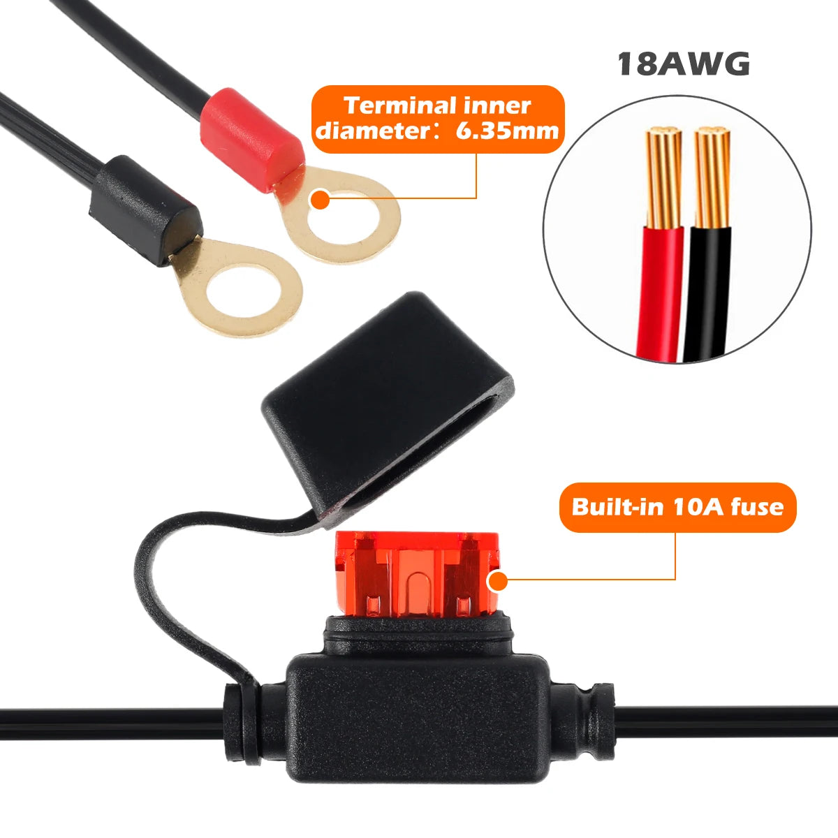 SAE to Ring Terminal Quick Disconnect Battery Charger Cable Battery Charger Cable Nixie