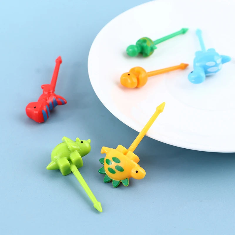 Kawaii Dinosaur Mini Food Picks for Bento Box & Party Mini Food Picks Nixie Multicolor
