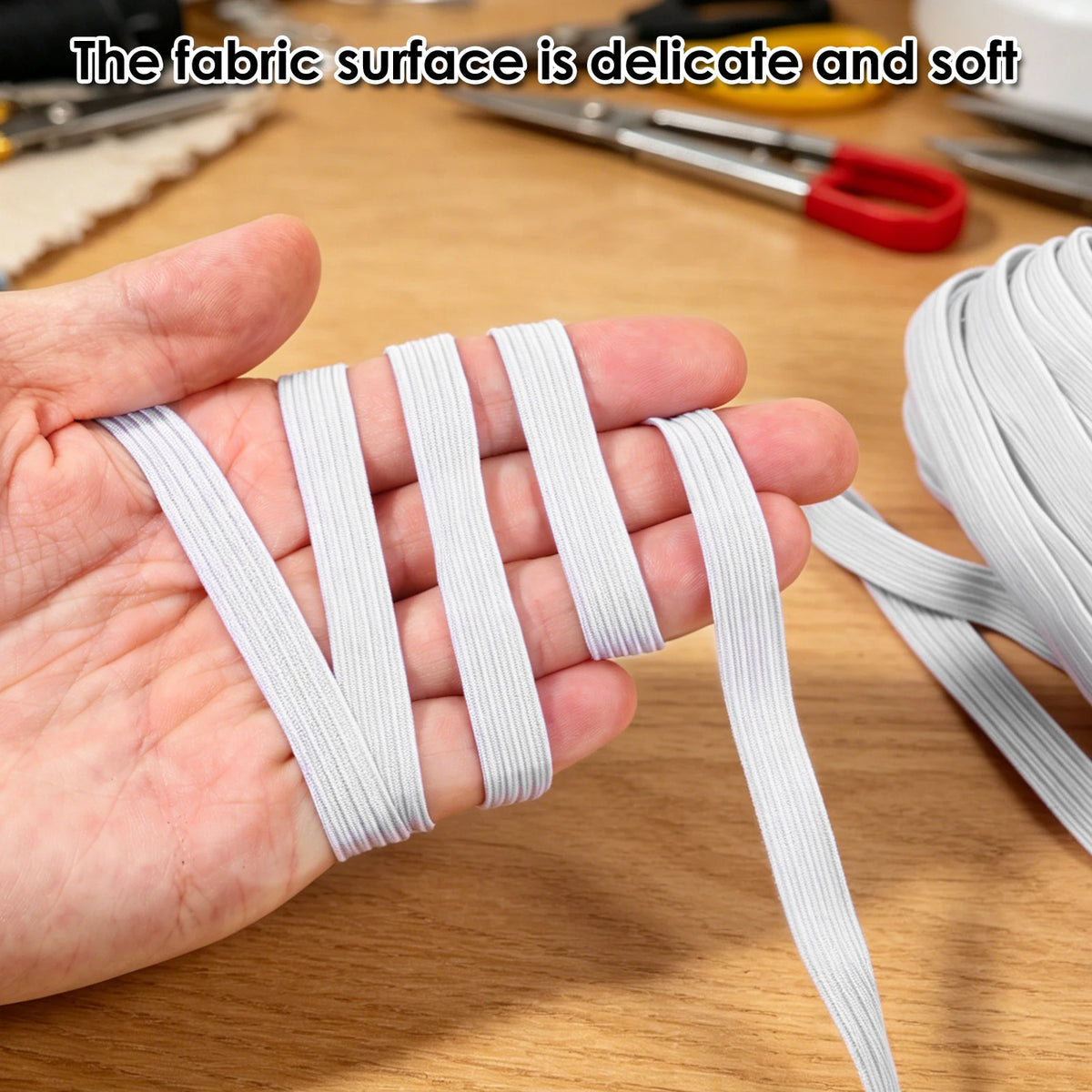 Heavy Stretch Flat Elastic Band for Sewing & Waistbands – 28m Sewing Elastic Band Nixie