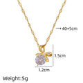 Butterfly Knot Pendant Choker Necklace | Gold Stainless Steel Pendant Necklace Nixie XL2606-422