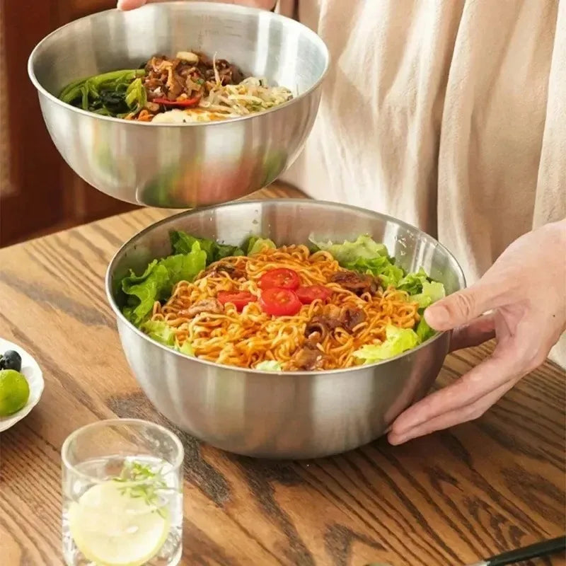 4-Piece Stainless Steel Mixing Bowls Set with Scale Markings Mixing Bowl Set Nixie