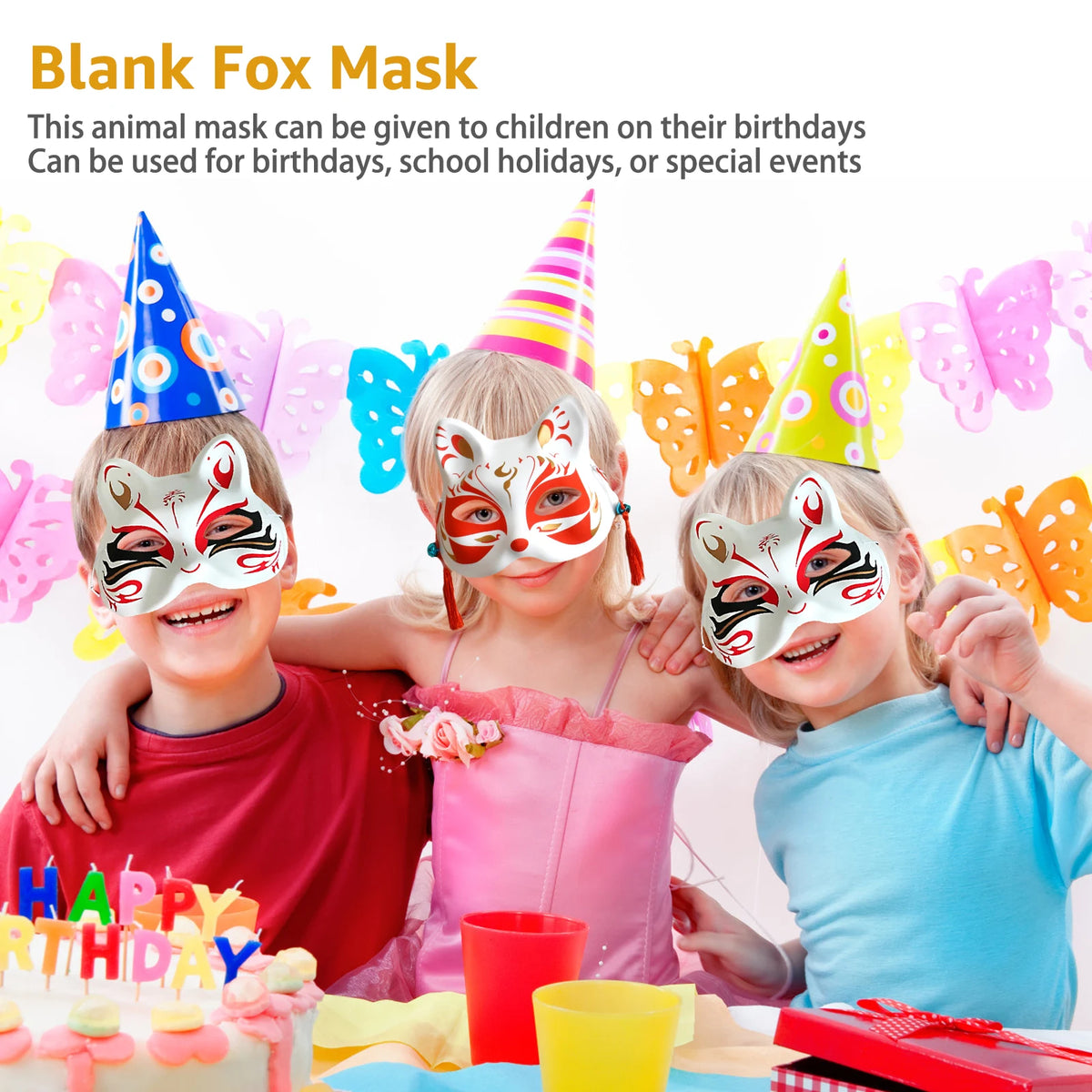 DIY Animal Blank Masks Set – 6 or 32 Pcs for Kids' Parties DIY Craft Mask Kit Nixie