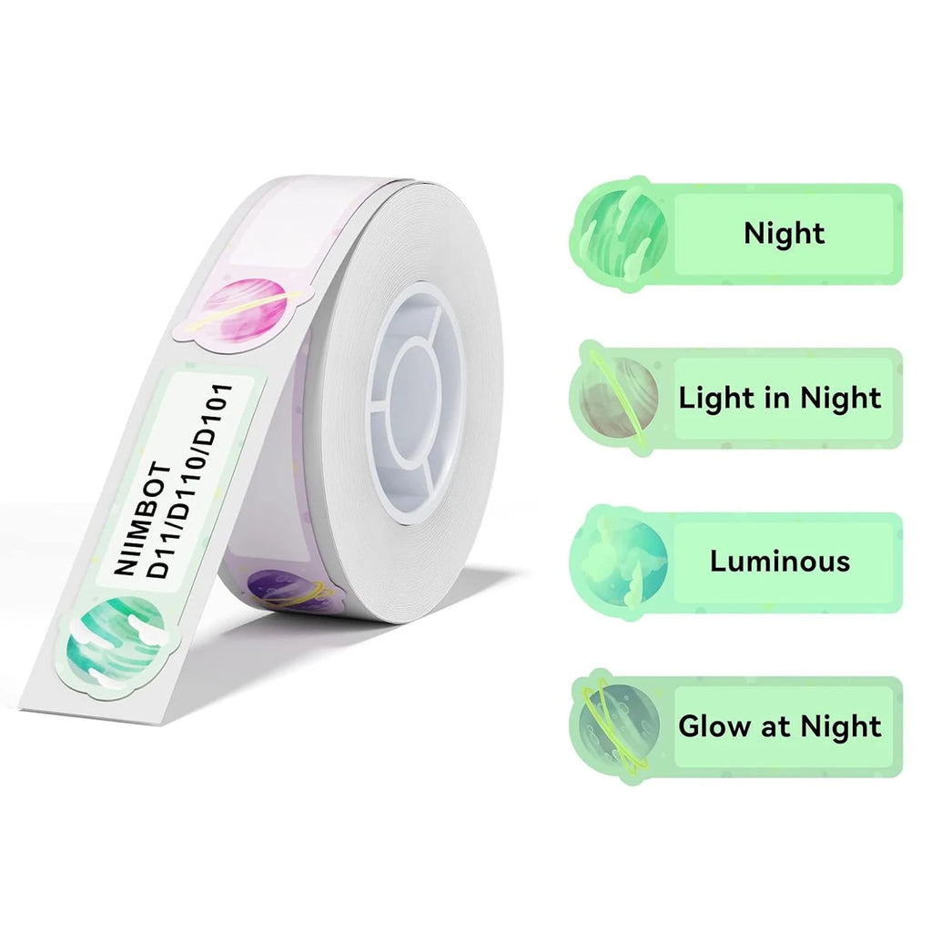 Niimbot D11 D110 D101 Luminous Fluorescent Label Sticker Roll