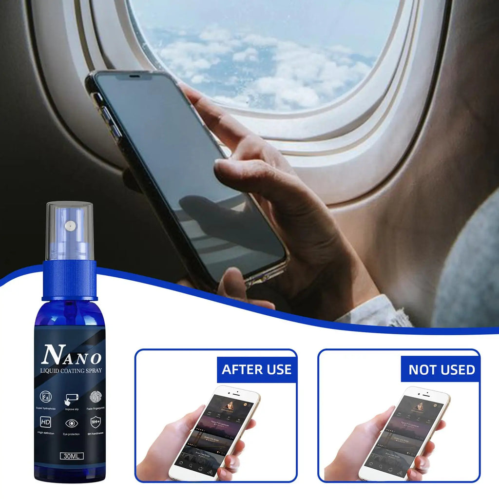 Liquid Screen Protector Spray – 9H Hydrophobic Coating 30ml Screen Protector Spray Nixie