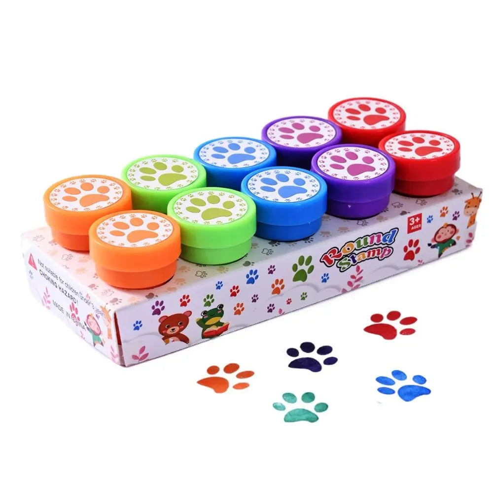 Cartoon Animal Self-Ink Stamps Set – 10, 12 or 26 Pcs