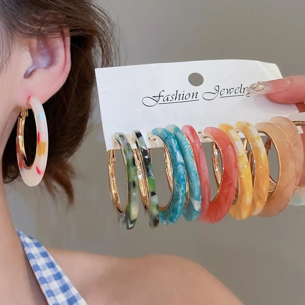 Leopard Print Hoop & Drop Earrings Set – 3 or 6 Pairs Drop Hoop Earrings Nixie