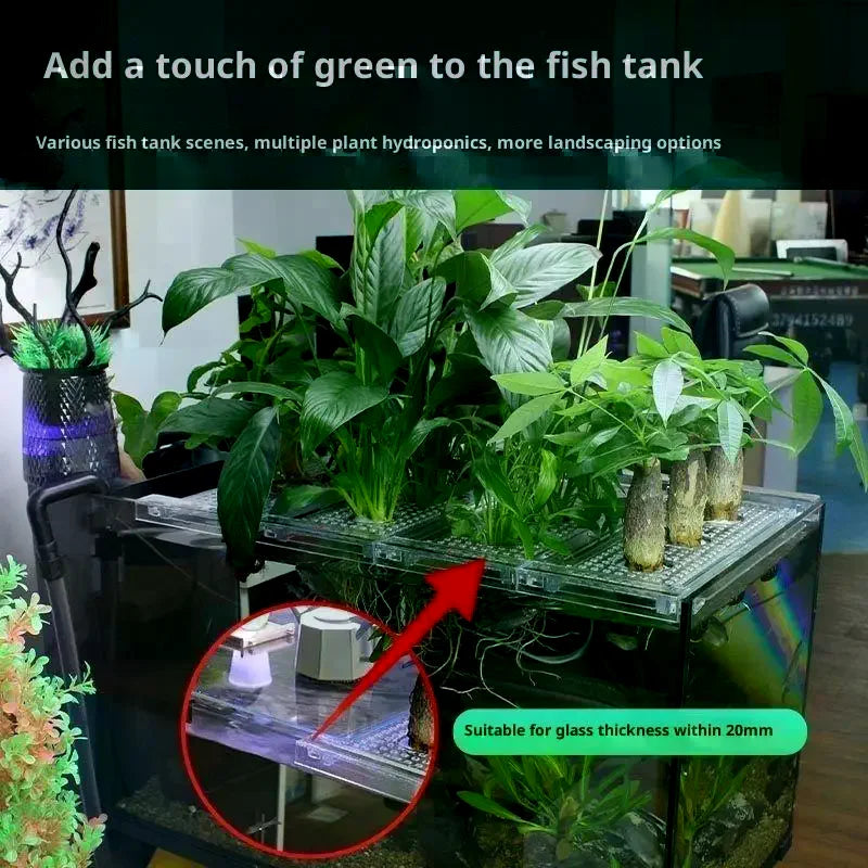Aquarium Plant Holder Rack – Punch-Free Fish Tank Shelf Aquarium Plant Rack Nixie