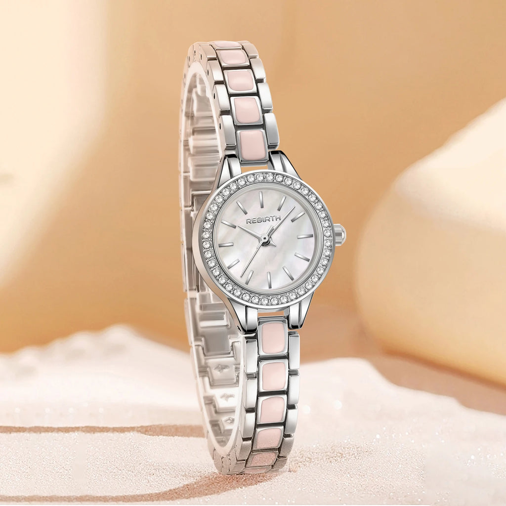 REBIRTH Casual Quartz Watch – Stainless Steel, Water-Resistant Quartz Watch Nixie