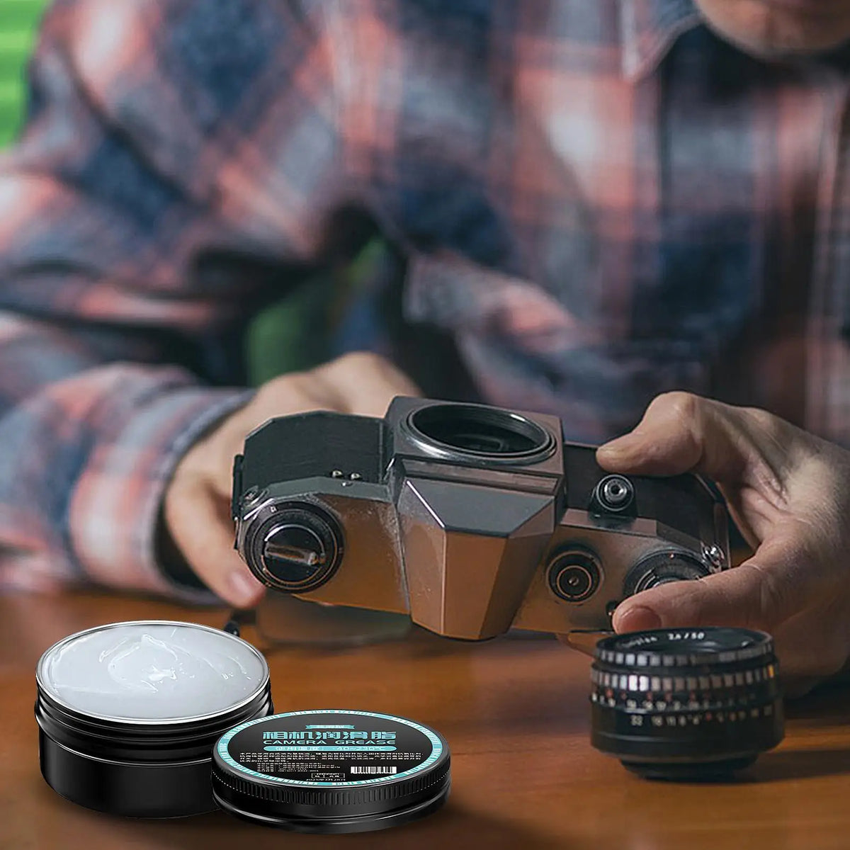 30g Camera Lens Lubricant Oil – Smooth Rust-Proof Shutter Care Camera Lubricant Grease Nixie