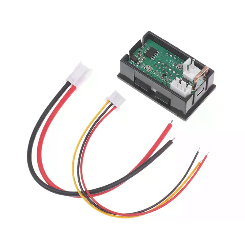 Mini Digital Voltmeter Ammeter DC 100V 10A Dual LED Display