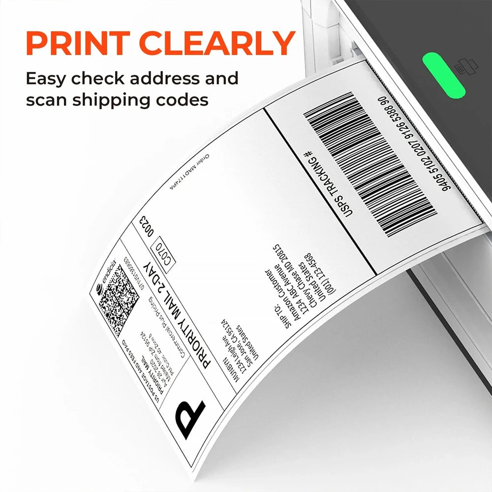 4x6" Thermal Shipping Labels 100x150mm – 500 Sheets Fanfold Thermal Shipping Labels Nixie