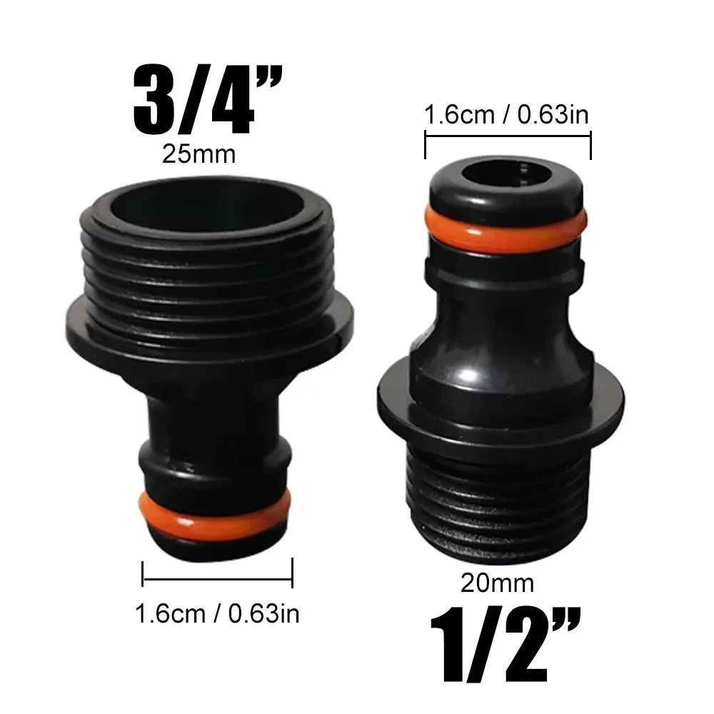 1/2" & 3/4" Brass Tap Nipple Connector – Garden Hose Quick Fit