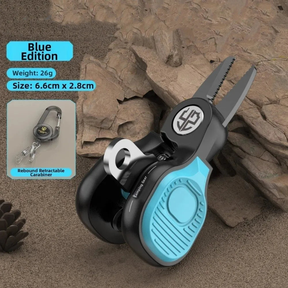 Serrated Fishing Scissors Stainless Steel PE Line Cutter