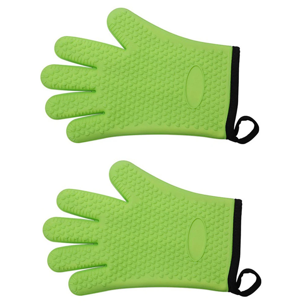 Silicone Oven Mitts Cotton Liner – Heat Resistant to 500°F Oven Mitts Nixie 2PCS