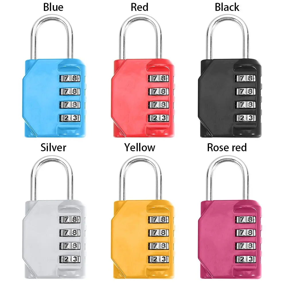 4-Digit Resettable Combination Padlock – Waterproof Travel Lock